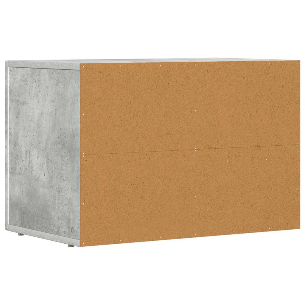 Meuble TV Gris béton 60 x 35 x 40 cm Bois d'ingénierie - XIOS