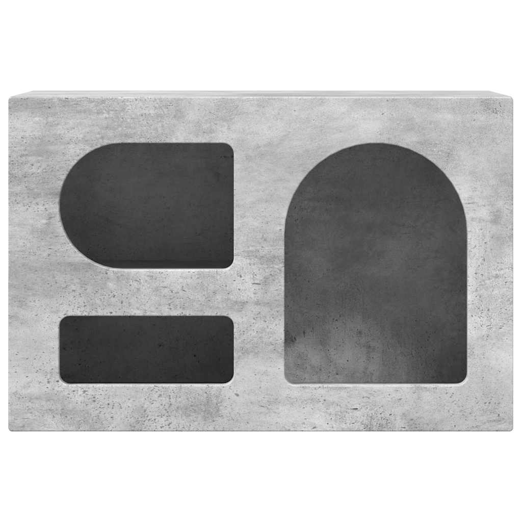 Meuble TV ELST 60 x 35 x 40 cm Gris béton Bois d'ingénierie - XIOS