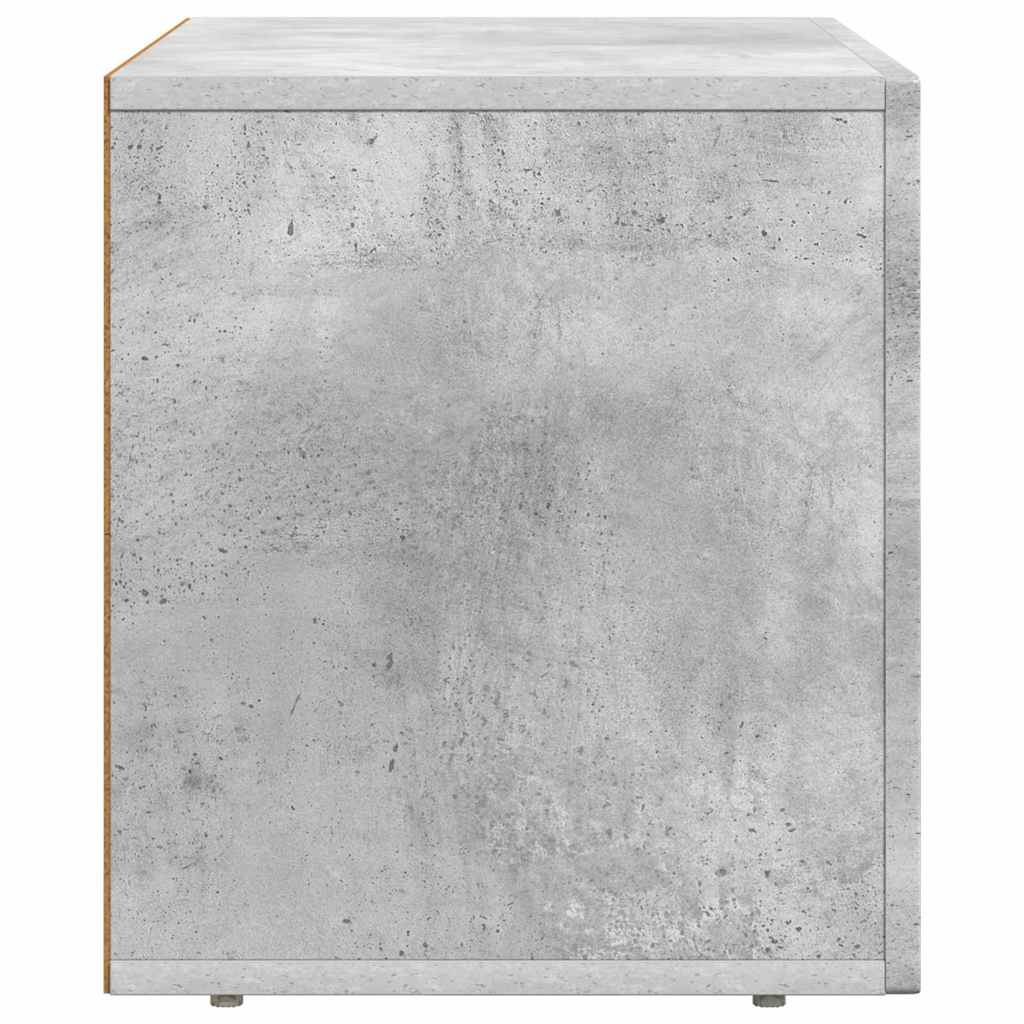 Meuble TV ELST 60 x 35 x 40 cm Gris béton Bois d'ingénierie - XIOS