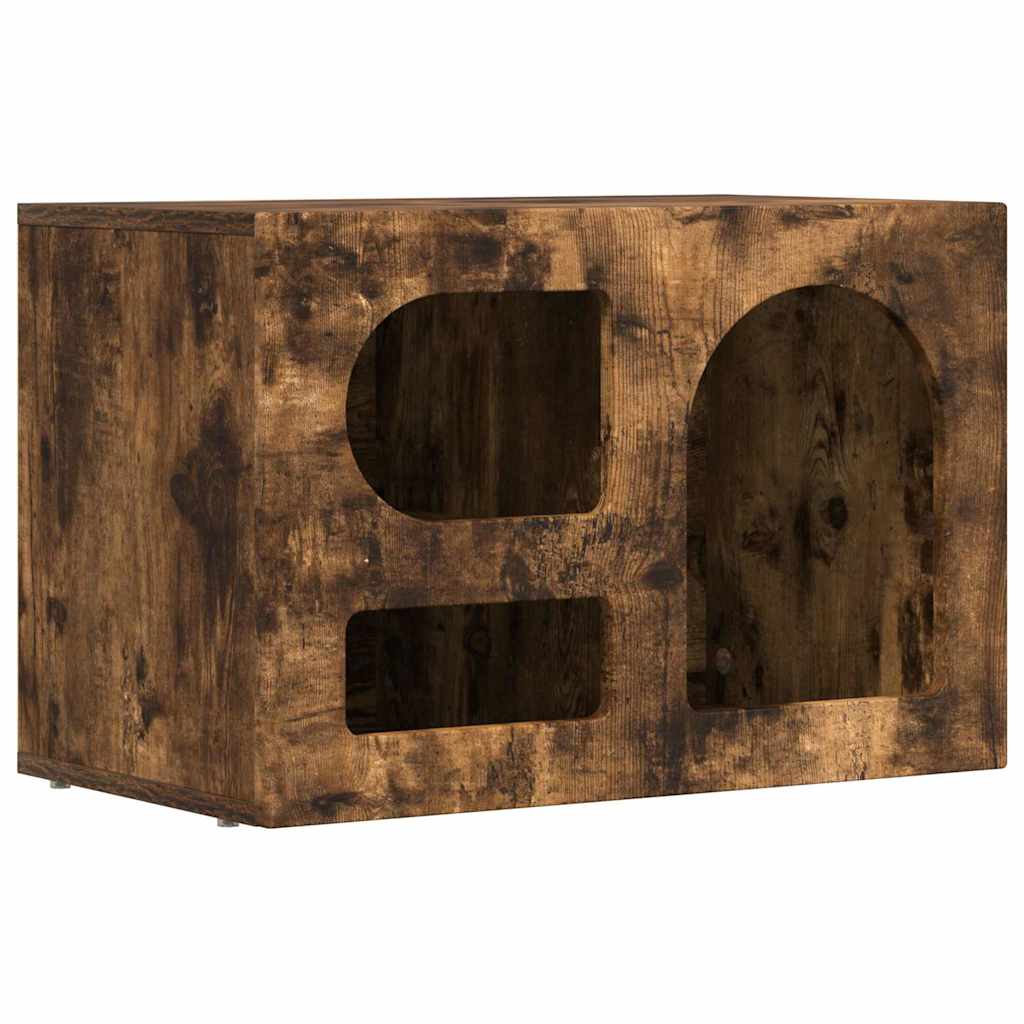 Meuble TV Chêne fumé 60 x 35 x 40 cm Bois d'ingénierie - XIOS