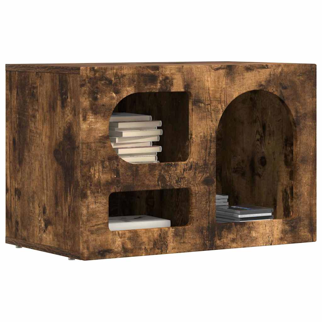 Meuble TV Chêne fumé 60 x 35 x 40 cm Bois d'ingénierie - XIOS