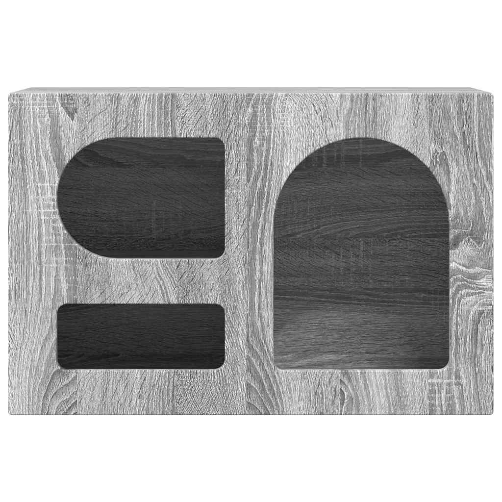 Meuble TV ELST 60 x 35 x 40 cm Gris Sonoma Bois d'ingénierie - XIOS