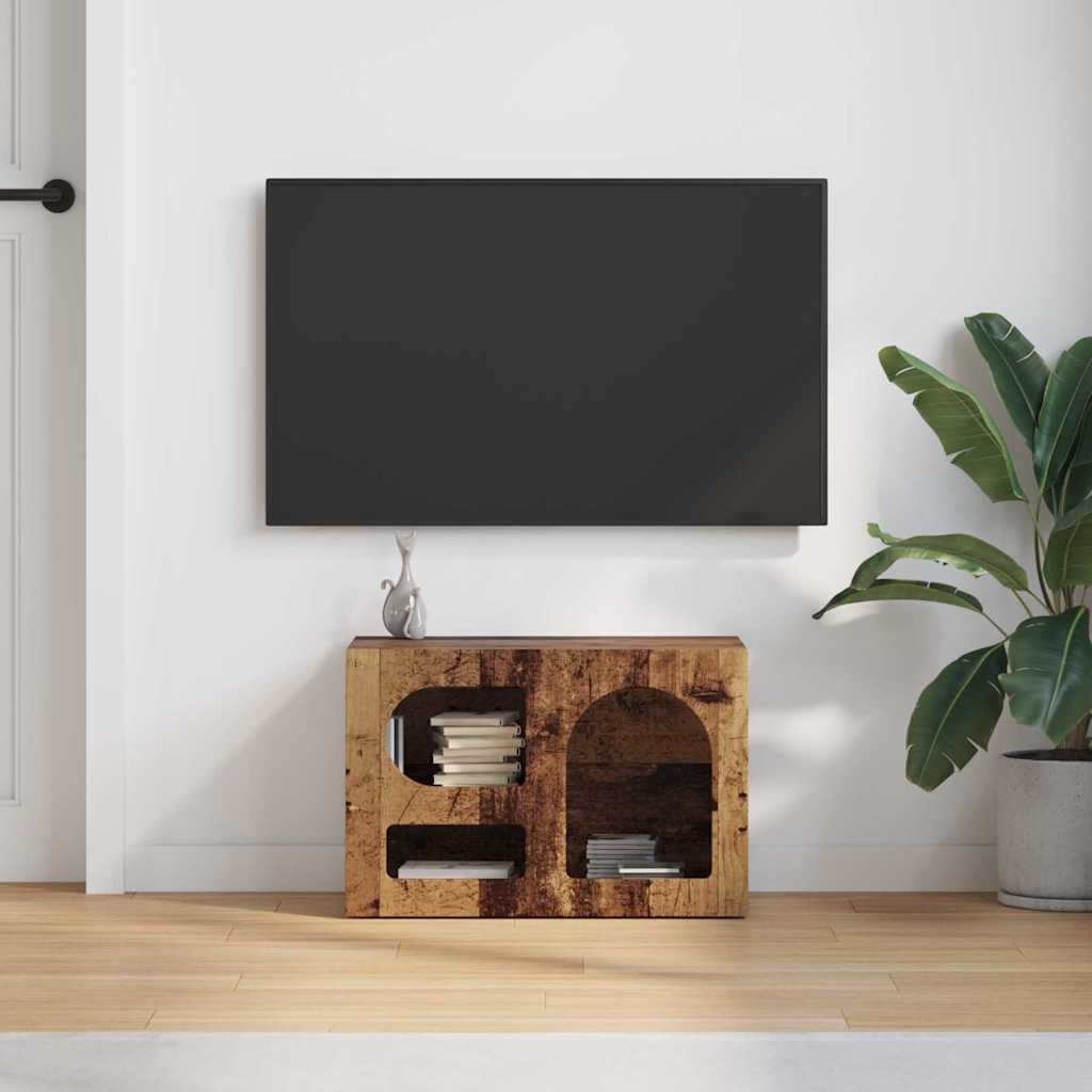 Meuble TV ELST 60 x 35 x 40 cm Bois ancien Bois d'ingénierie - XIOS