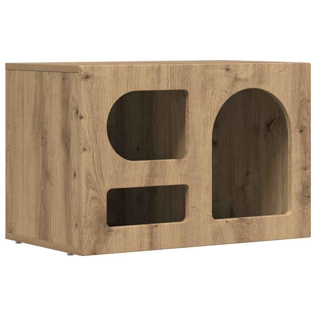 Meuble TV Chêne artisanal 60 x 35 x 40 cm Bois d'ingénierie - XIOS