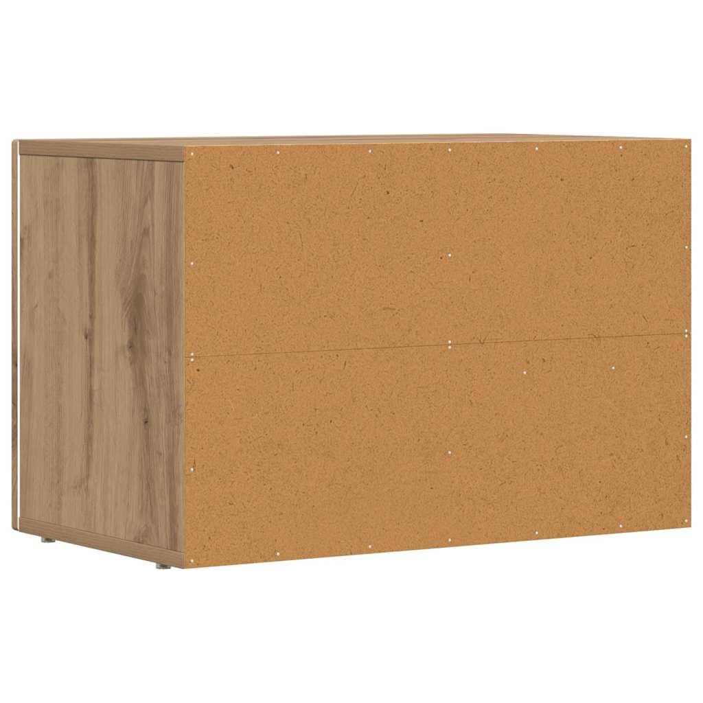Meuble TV Chêne artisanal 60 x 35 x 40 cm Bois d'ingénierie - XIOS
