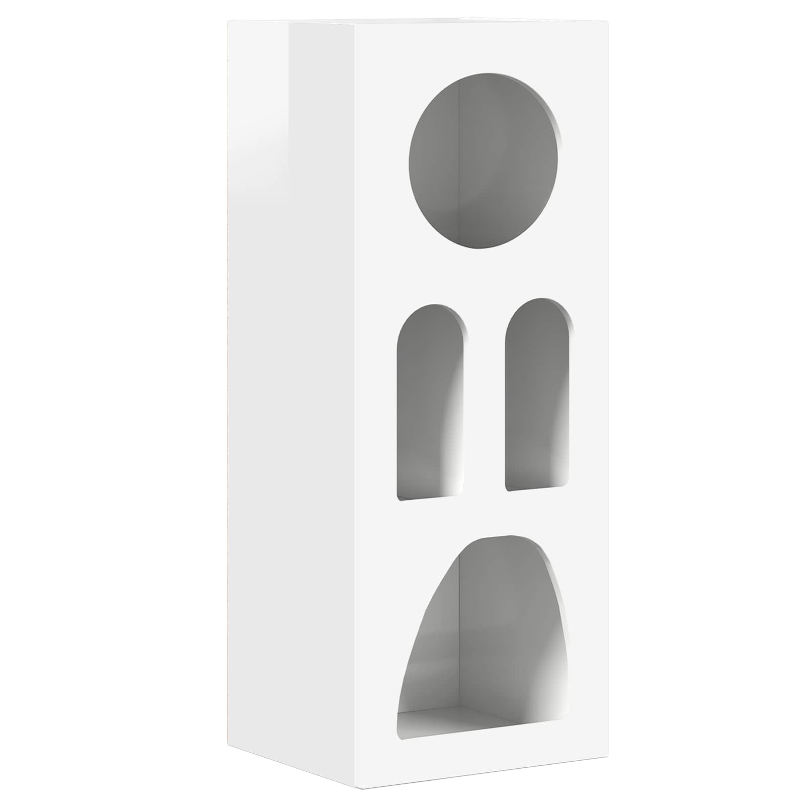 Buffet Blanc brillant 40 x 35 x 100.5 cm Bois d'ingénierie - XIOS