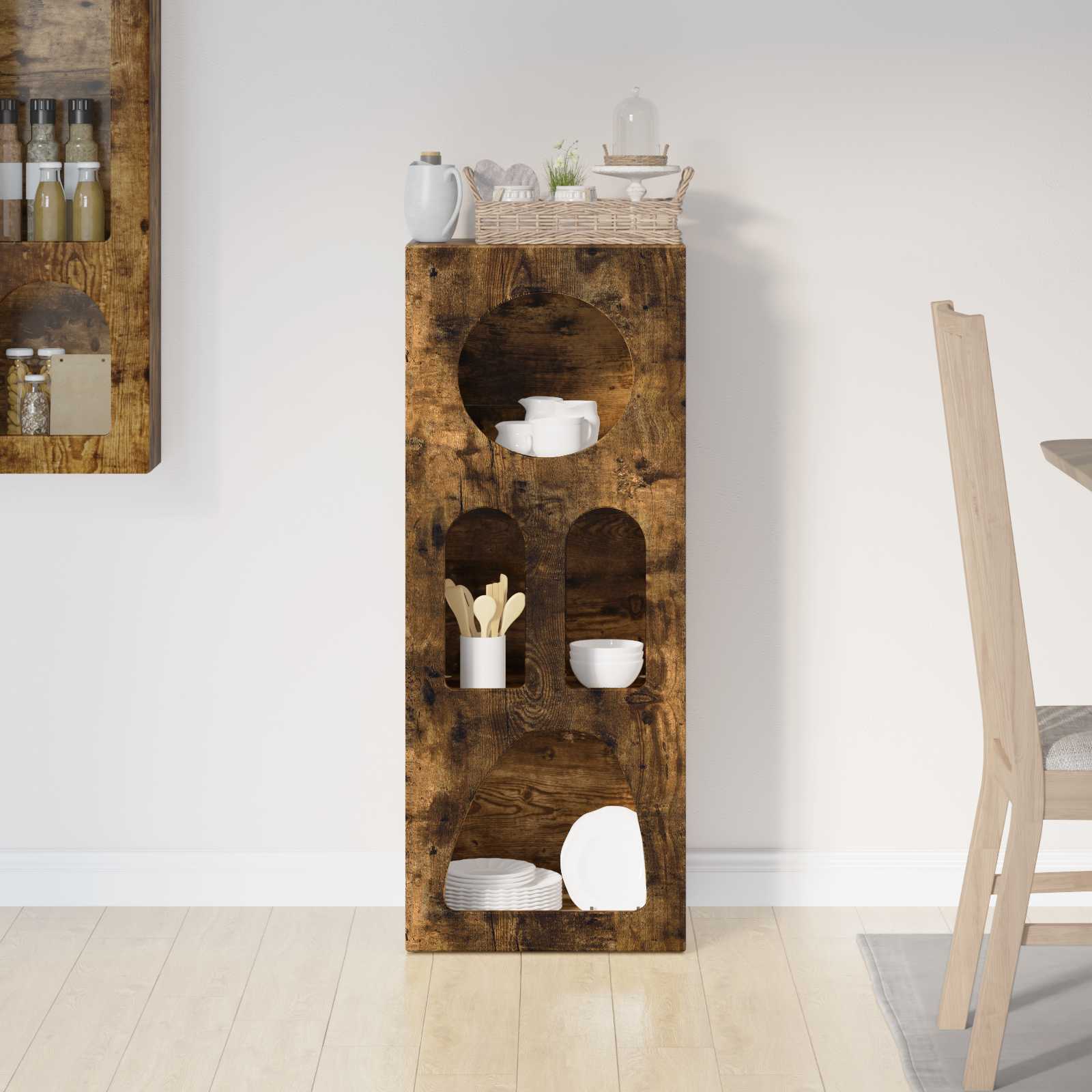 Buffet Chêne fumé 40 x 35 x 100.5 cm Bois d'ingénierie - XIOS