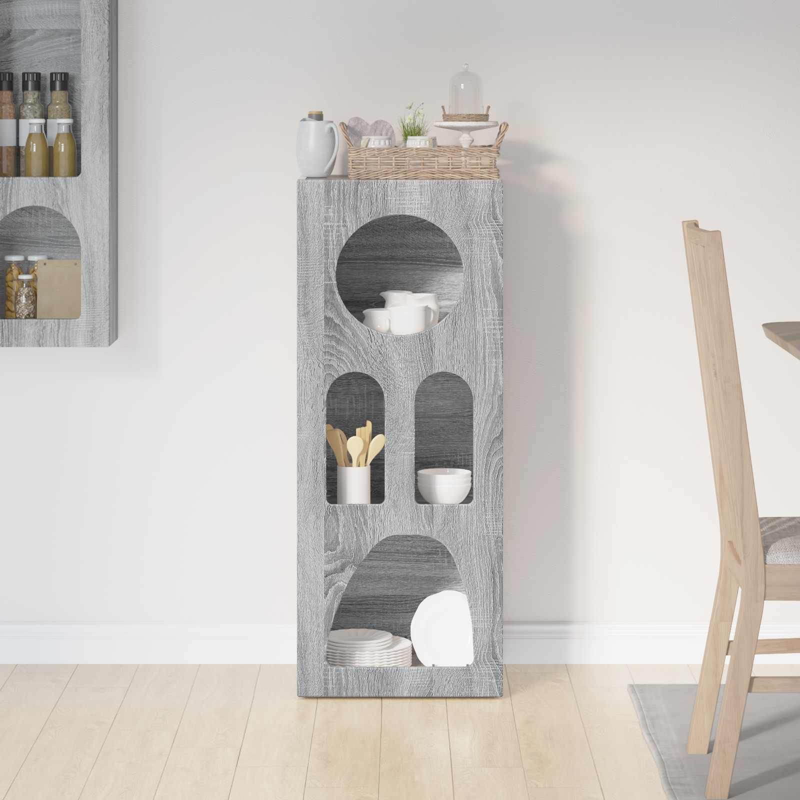 Buffet Gris Sonoma 40 x 35 x 100.5 cm Bois d'ingénierie - XIOS