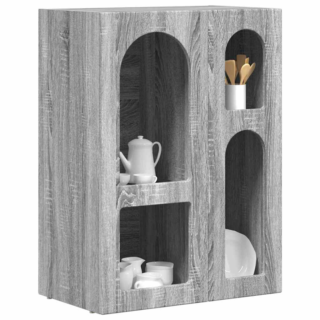 Buffet Gris Sonoma 59 x 35 x 80,5 cm Bois d'ingénierie - XIOS