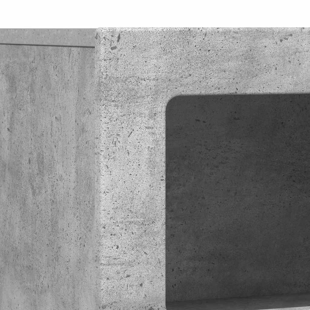 Buffet Gris béton 80,5 x 35 x 59 cm Bois d'ingénierie - XIOS