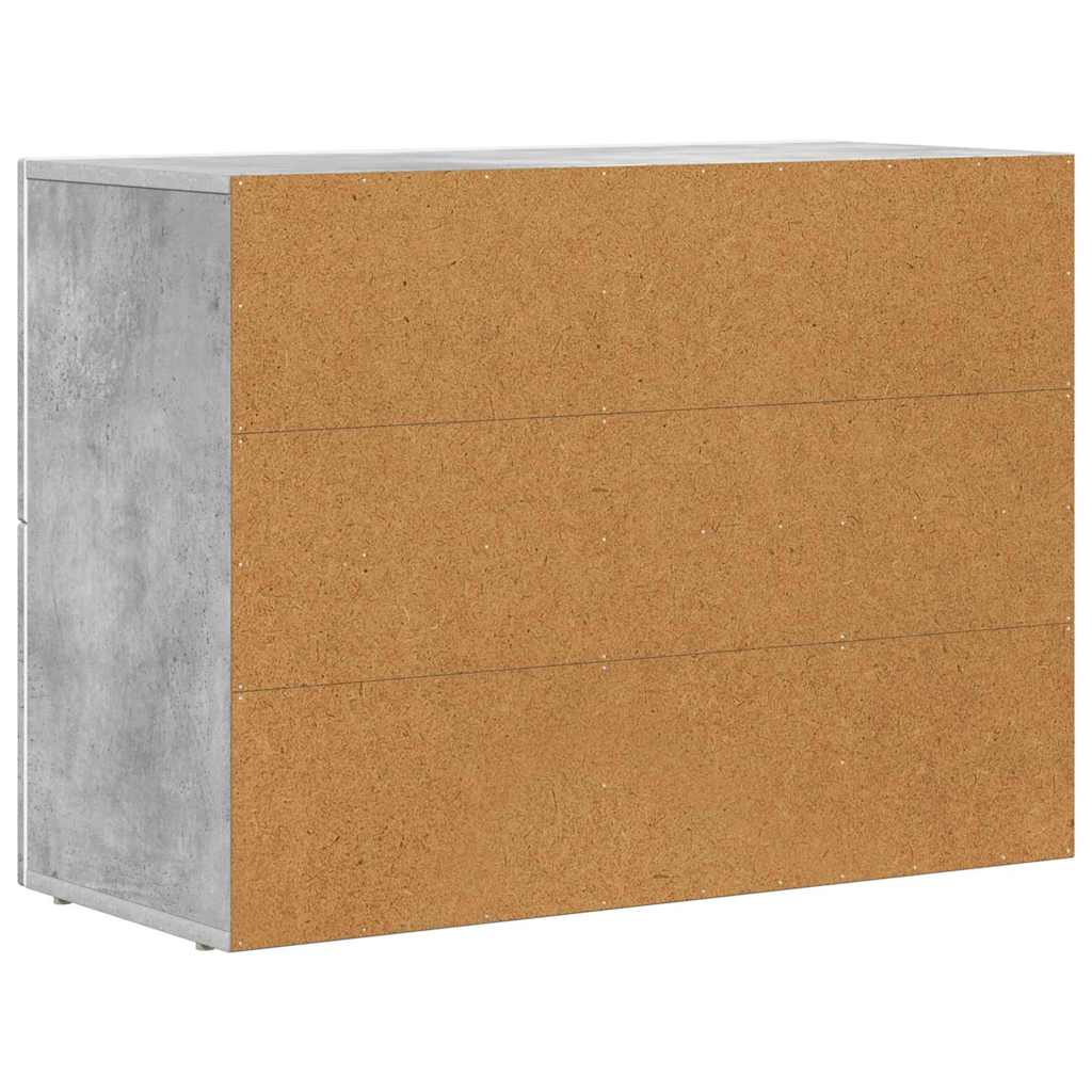 Buffet Gris béton 80,5 x 35 x 59 cm Bois d'ingénierie - XIOS