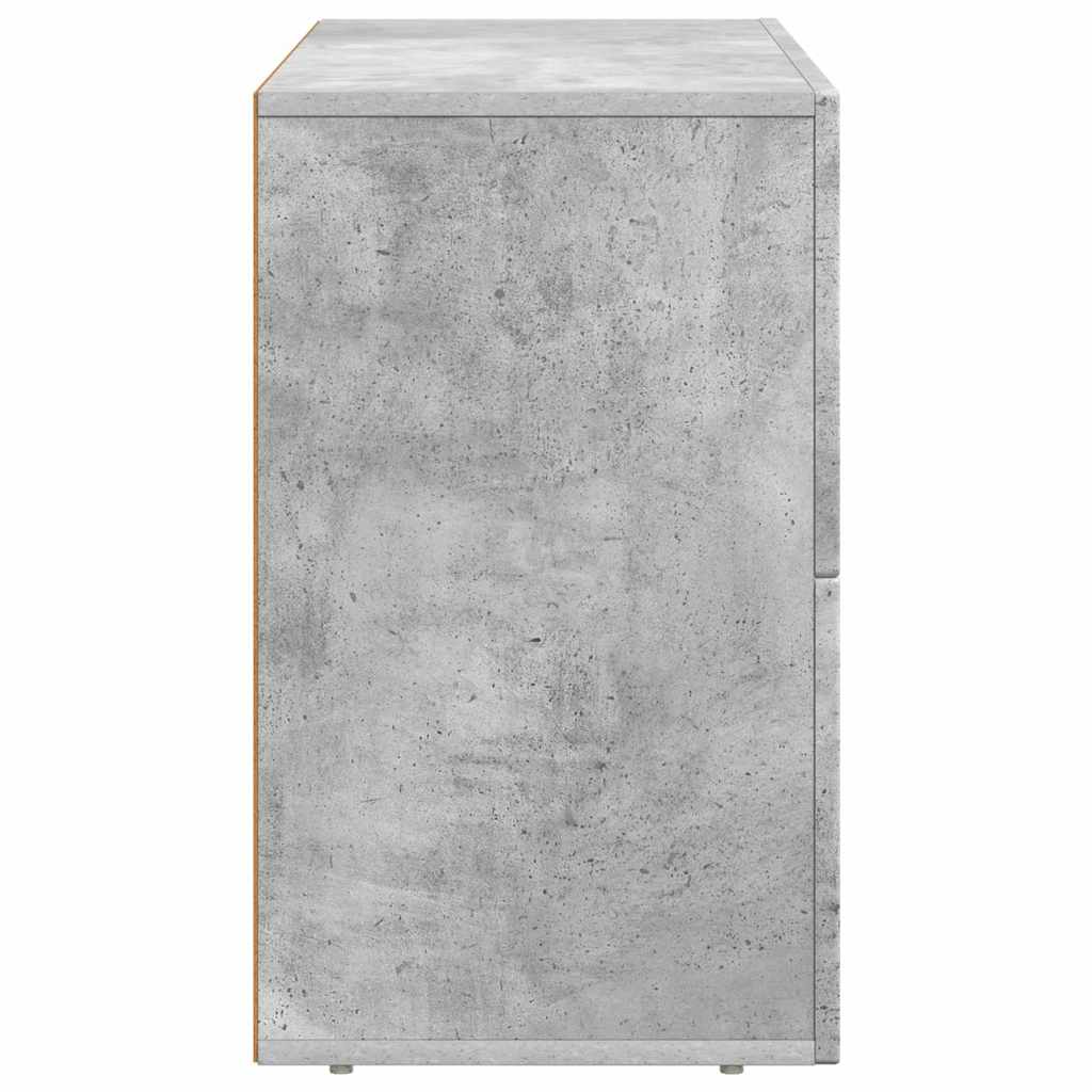Buffet Gris béton 80,5 x 35 x 59 cm Bois d'ingénierie - XIOS