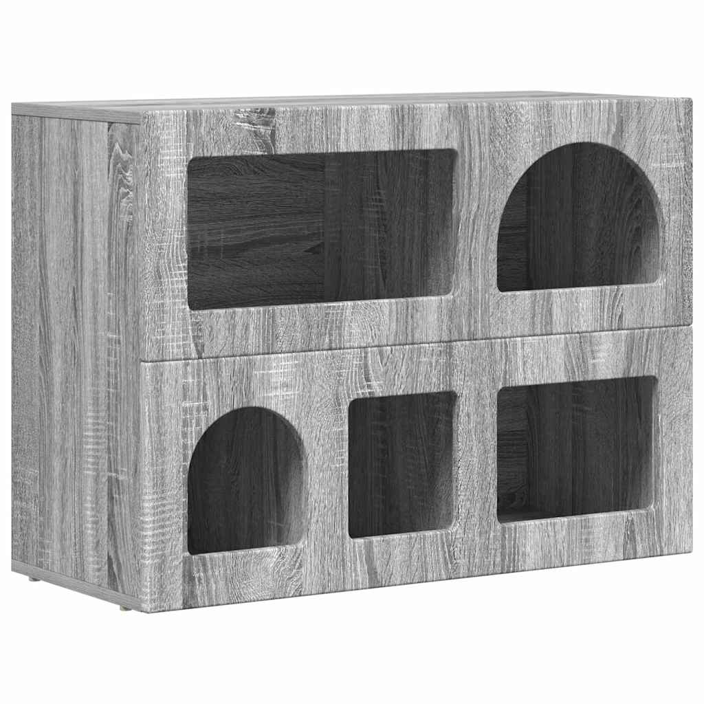 Buffet Gris Sonoma 80,5 x 35 x 59 cm Bois d'ingénierie - XIOS