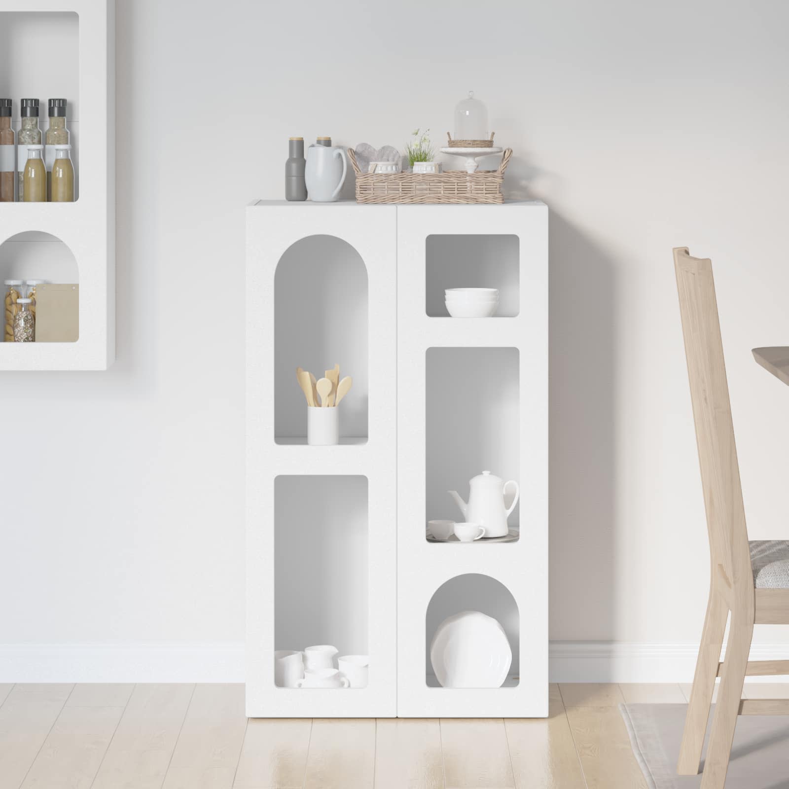 Buffet Blanc 59 x 35 x 100,5 cm Bois d'ingénierie - XIOS