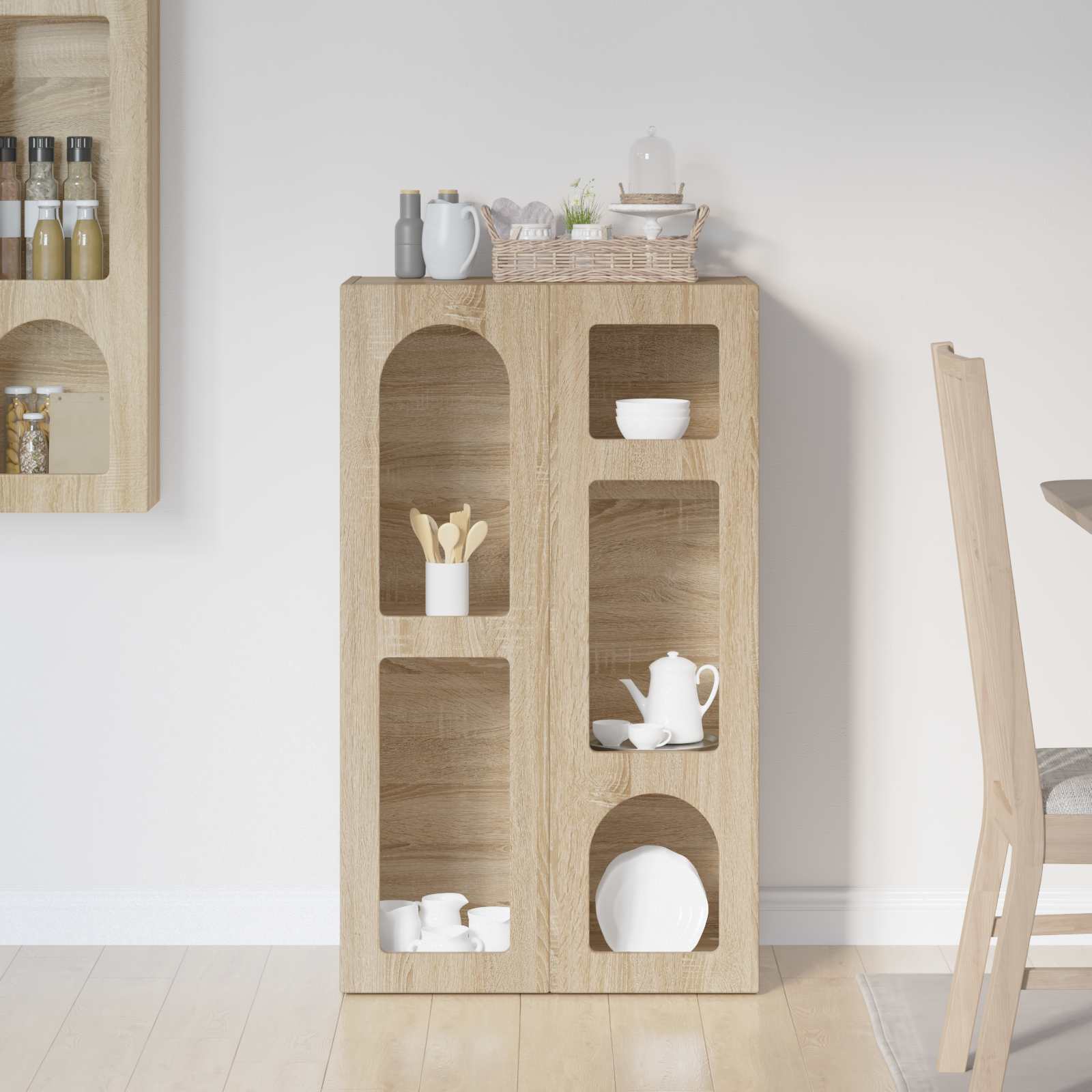 Buffet Chêne Sonoma 59 x 35 x 100,5 cm Bois d'ingénierie - XIOS