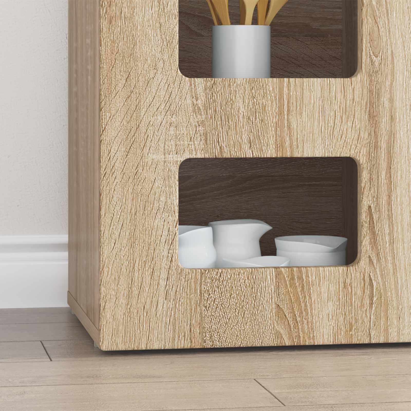 Buffet Chêne Sonoma 100 x 35 x 59 cm Bois d'ingénierie - XIOS