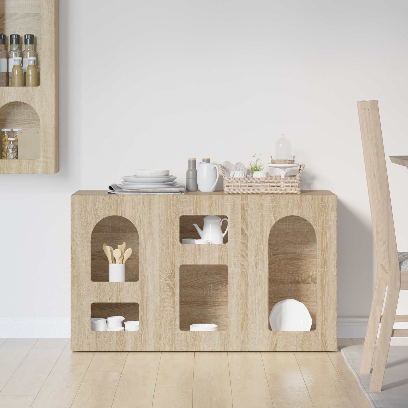 Buffet Chêne Sonoma 100 x 35 x 59 cm Bois d'ingénierie - XIOS