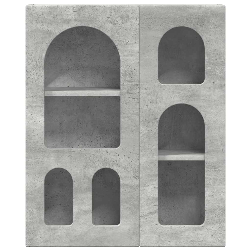Armoire suspendue avec étagère Gris béton 59 x 20 x 71,5 cm - XIOS