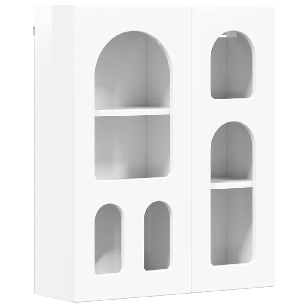 Armoire suspendue avec étagère Blanc brillant 59 x 20 x 71,5 cm - XIOS