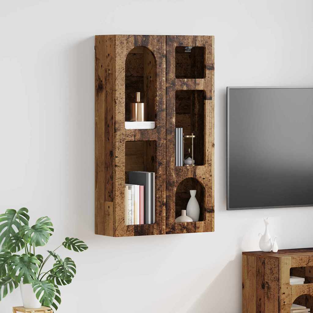 Armoire suspendue avec étagère Bois ancien 59 x 20 x 100 cm - XIOS