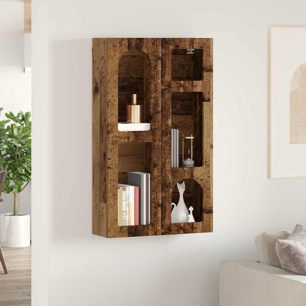 Armoire suspendue avec étagère Bois ancien 59 x 20 x 100 cm - XIOS
