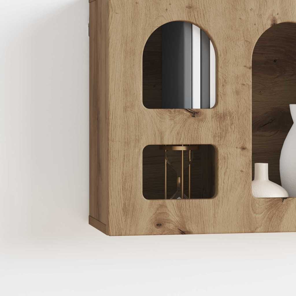 Armoire suspendue avec étagère Chêne artisanal 60 x 20 x 40 cm - XIOS