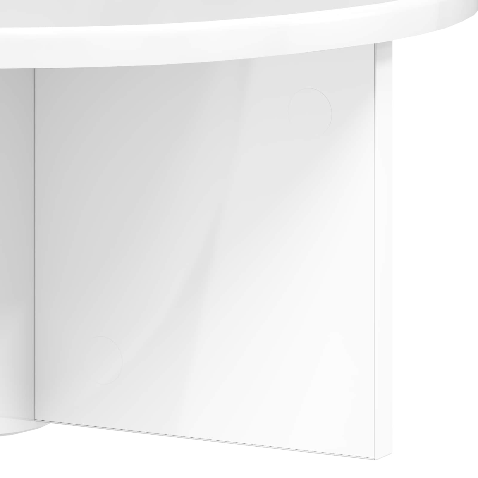 Étagère Murale Blanc brillant 38 x 19 x 19 cm Bois d'ingénierie - XIOS