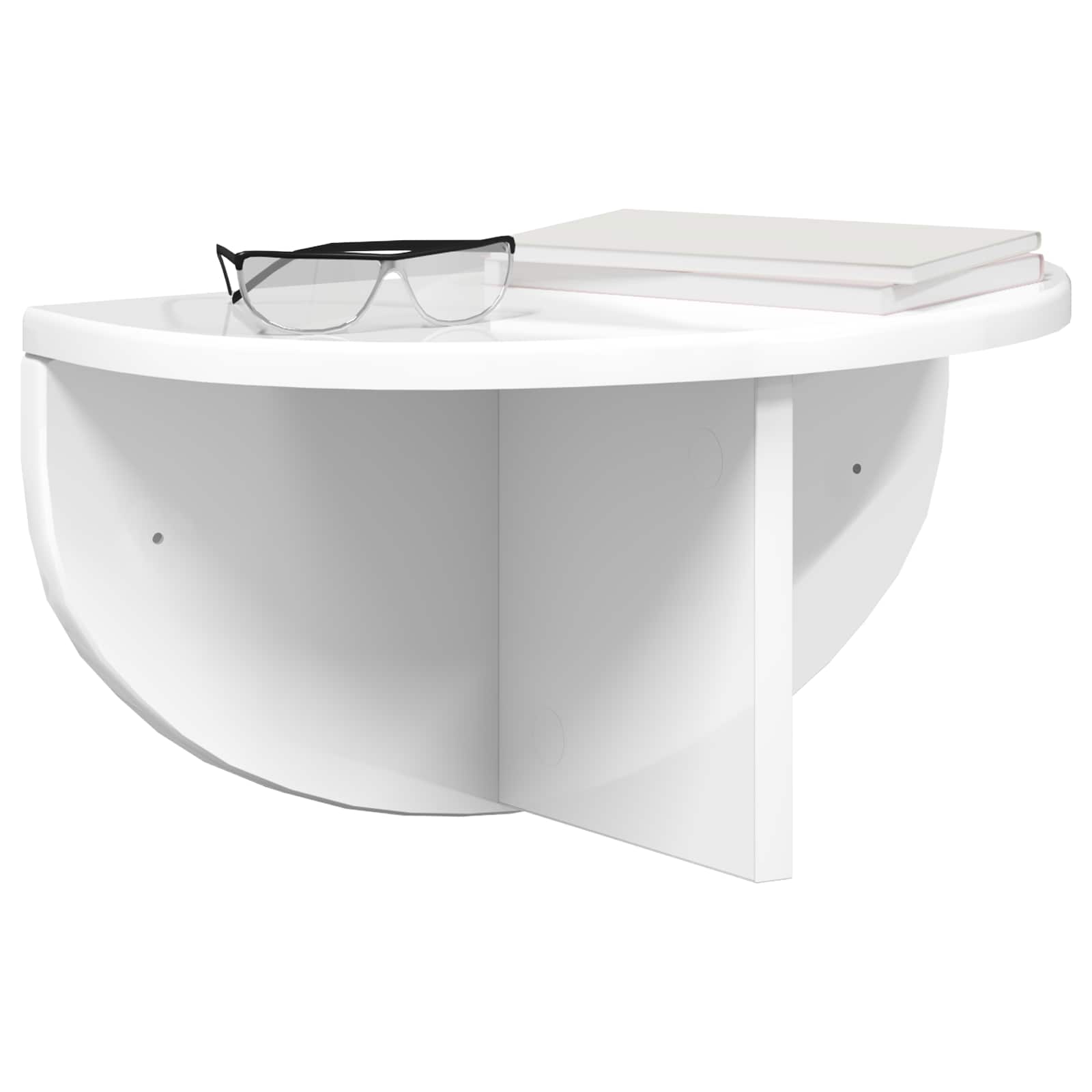 Étagère Murale Blanc brillant 38 x 19 x 19 cm Bois d'ingénierie - XIOS
