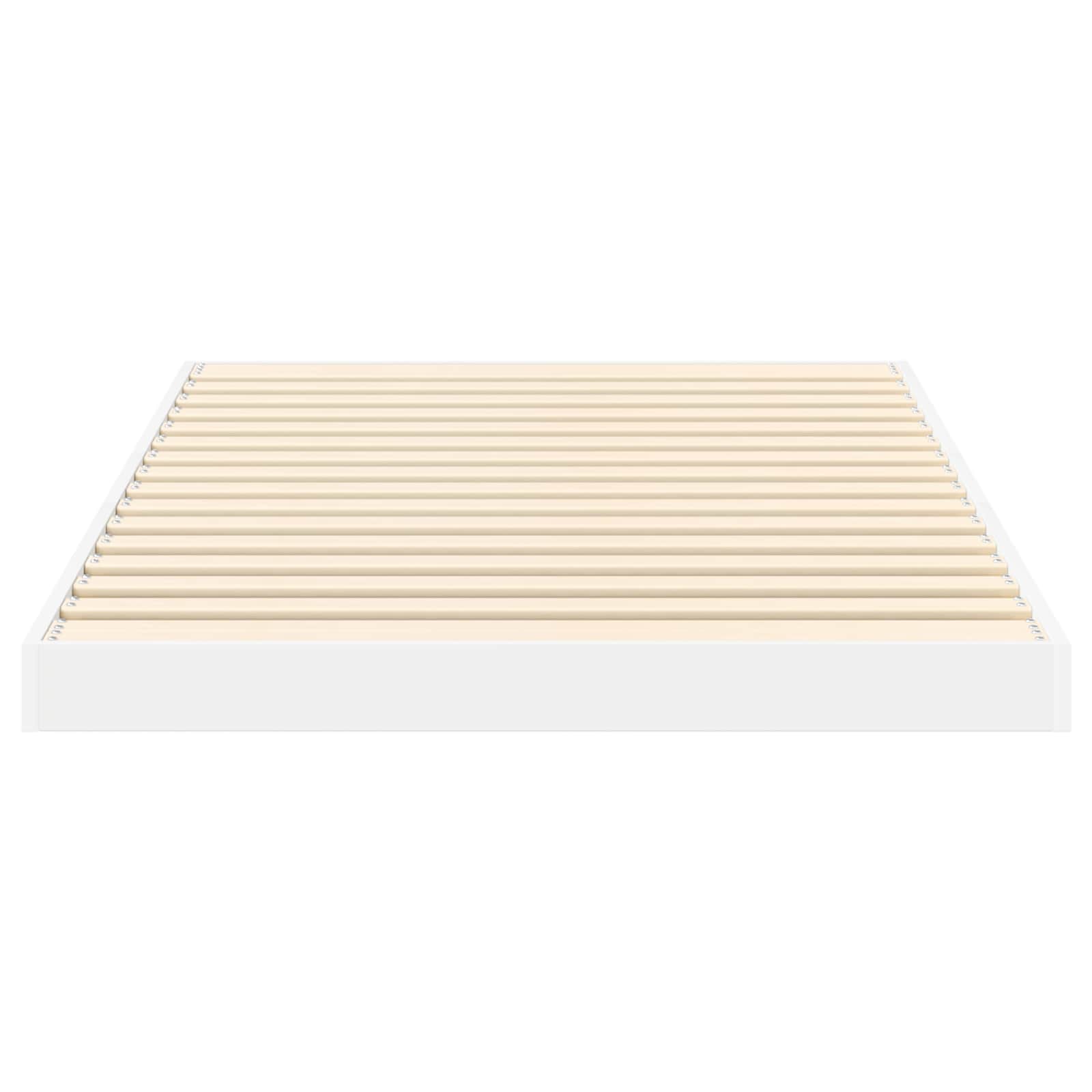 Cadre de lit surélevé Blanc 75 x 190 cm Bois d'ingénierie - XIOS