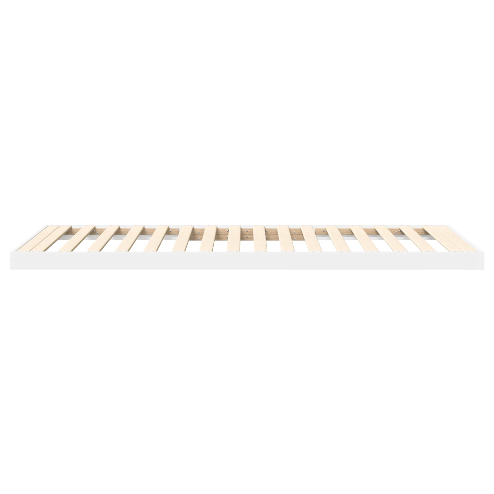Cadre de lit surélevé Blanc 80 x 200 cm Bois d'ingénierie - XIOS