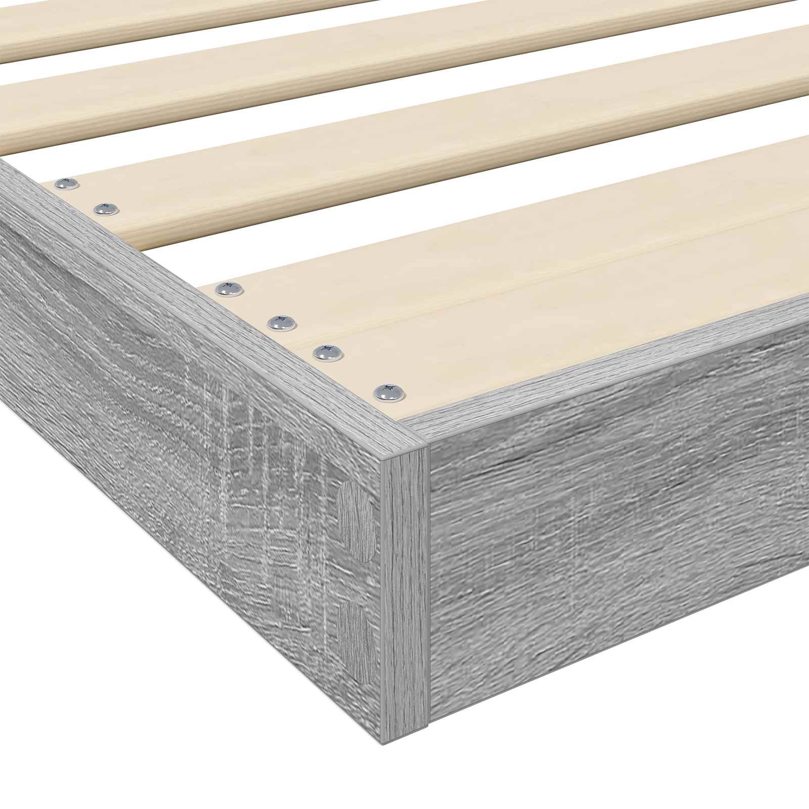 Cadre de lit surélevé Gris Sonoma 100 x 200 cm - XIOS