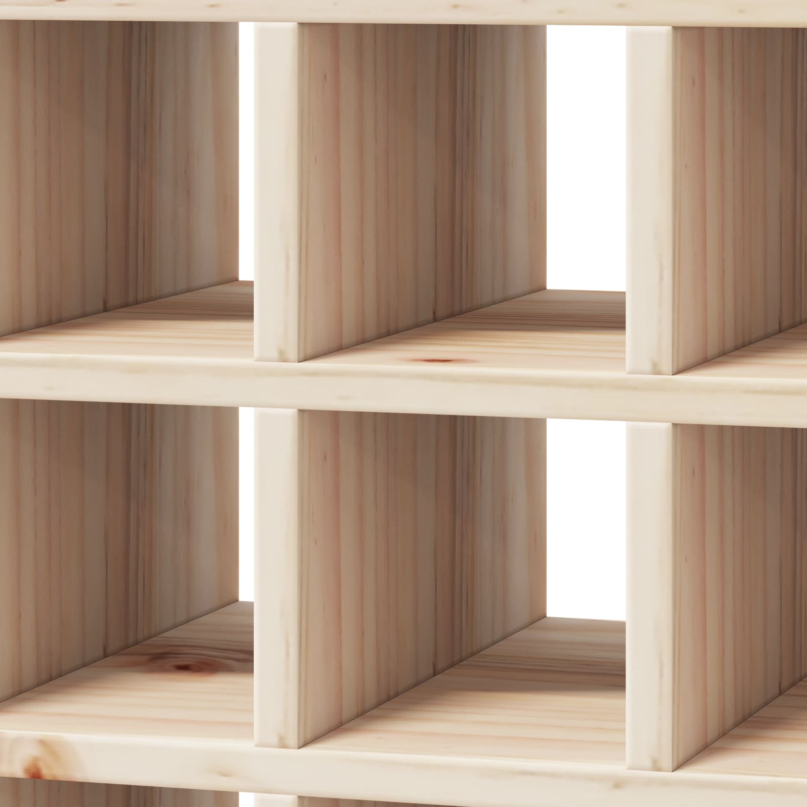 Étagère à vin 2 pcs Naturel 56 x 25 x 56 cm Pin massif - XIOS