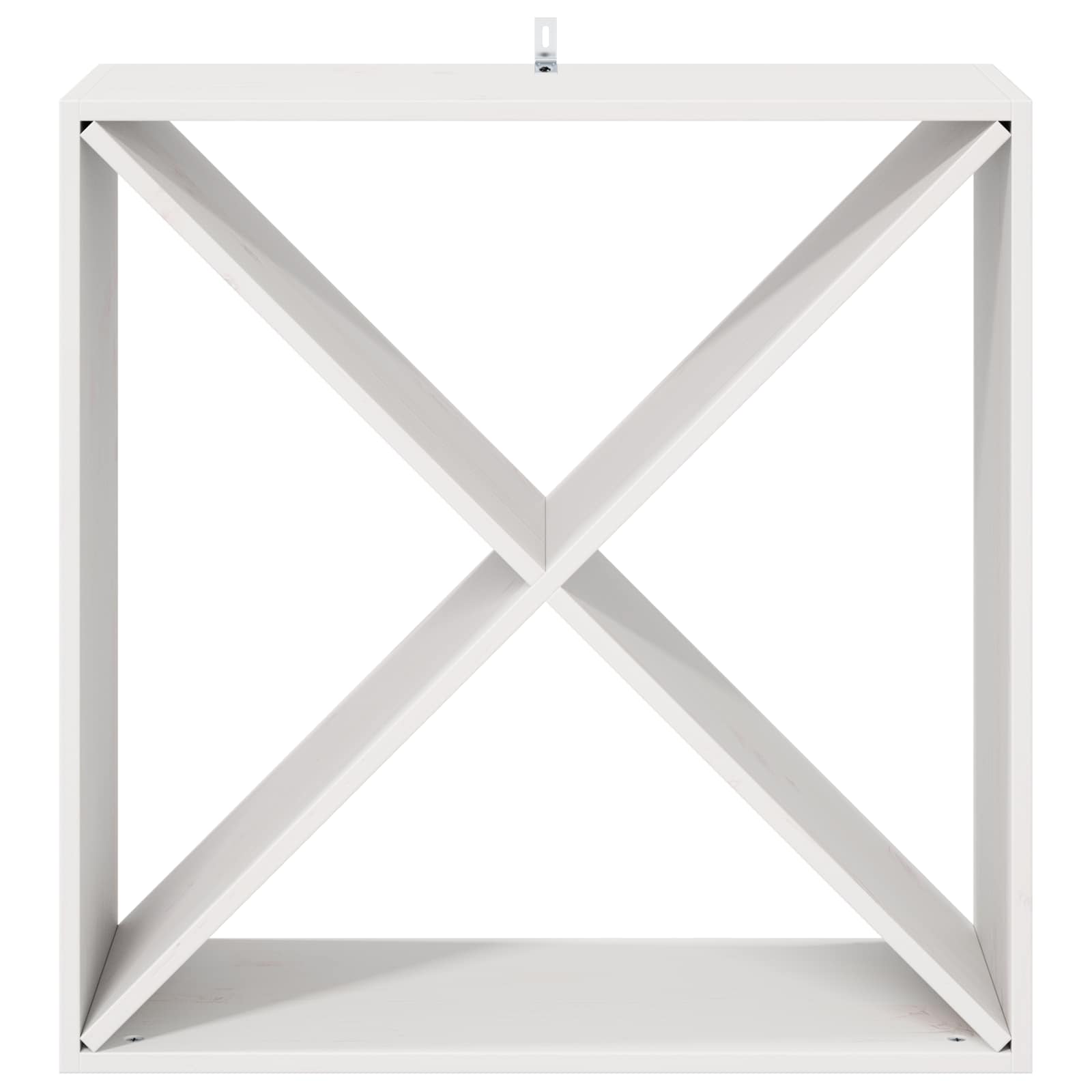 Étagère à vin 2 pcs Blanc 62 x 25 x 62 cm Pin massif - XIOS