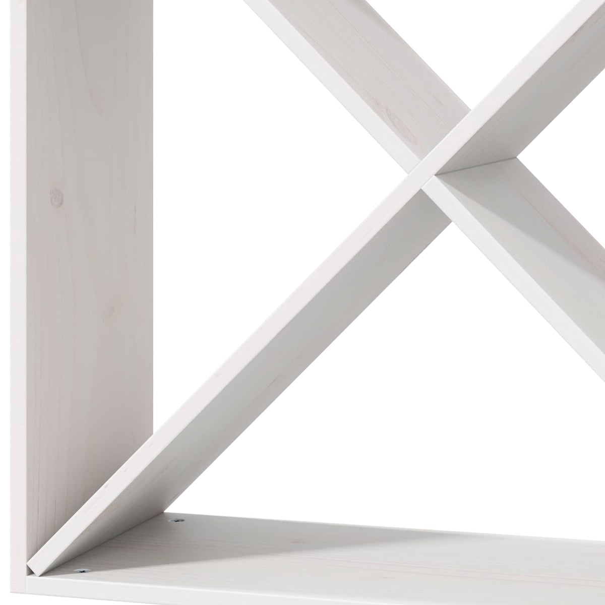 Étagère à vin 4 pièces Blanc 62 x 25 x 62 cm Pin massif - XIOS