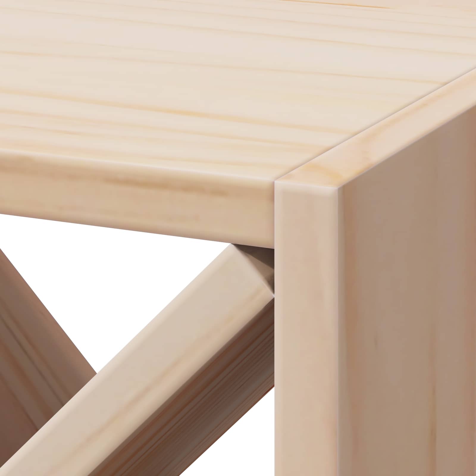 Étagère à vin 2 pcs Naturel 62 x 25 x 62 cm Pin massif - XIOS