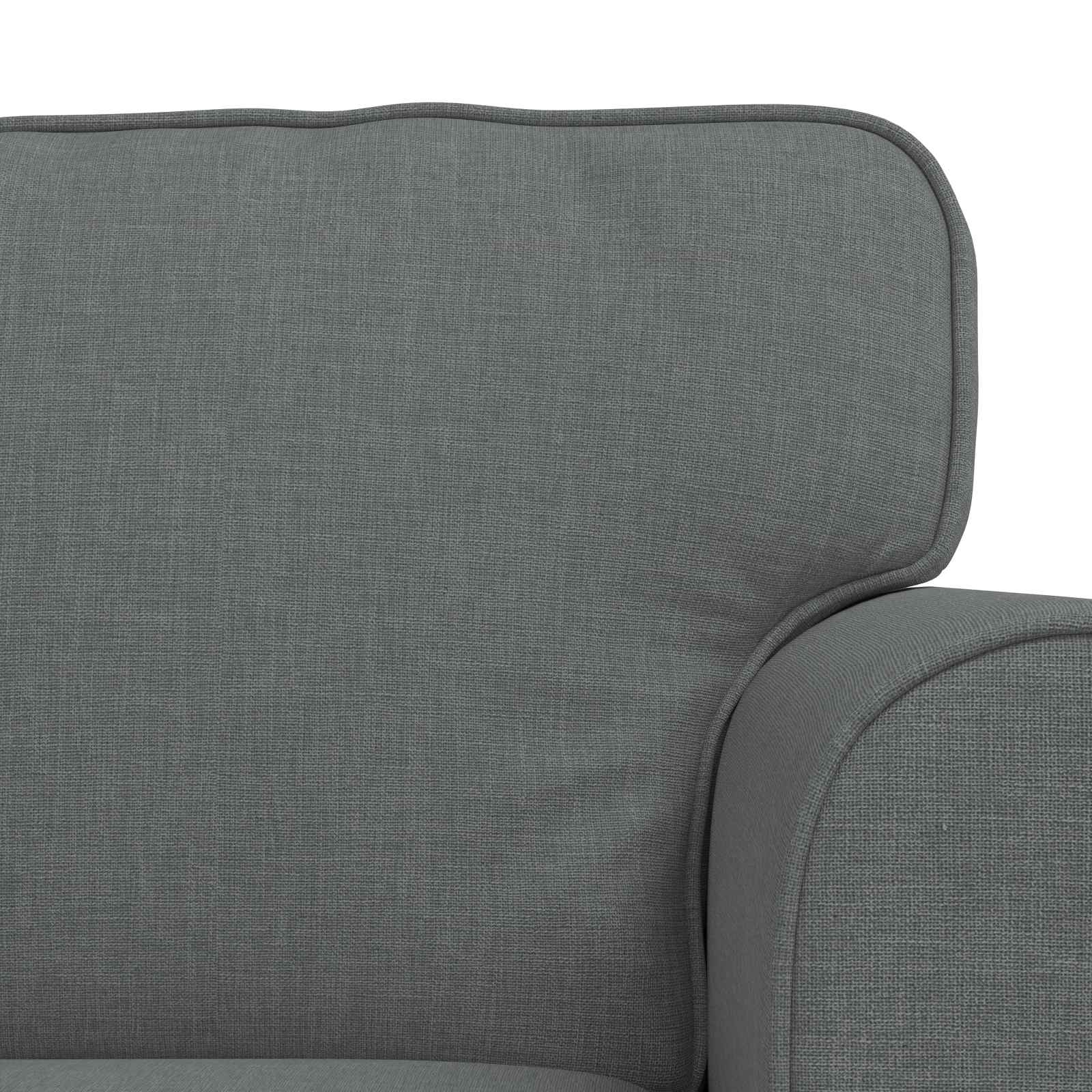 Ensemble de Canapés 2 pc Gris foncé tissu