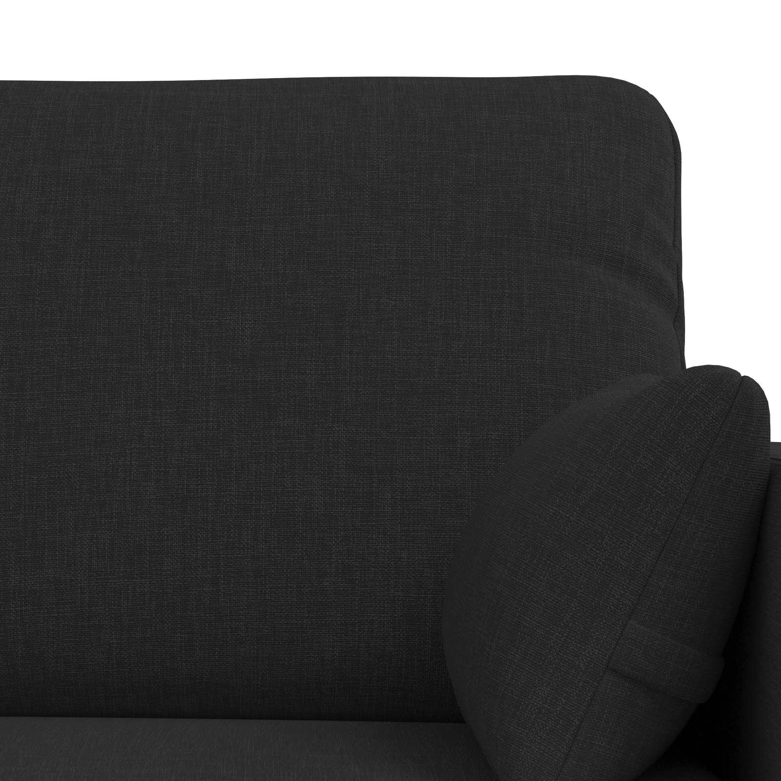 Canapé 120cm 2 pcs Noir Métал - XIOS