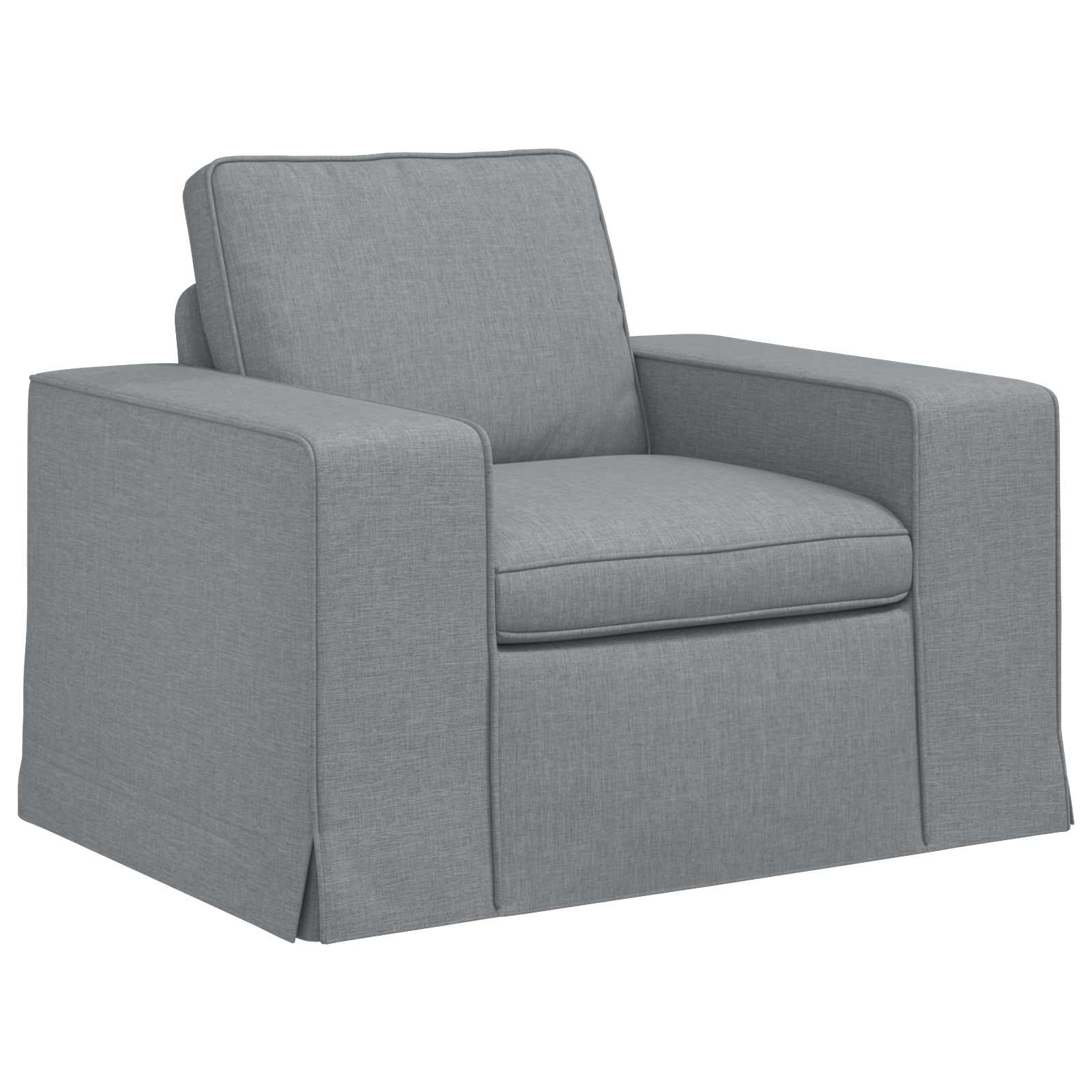 Canapé 120cm 2 pcs Gris clair Métал - XIOS