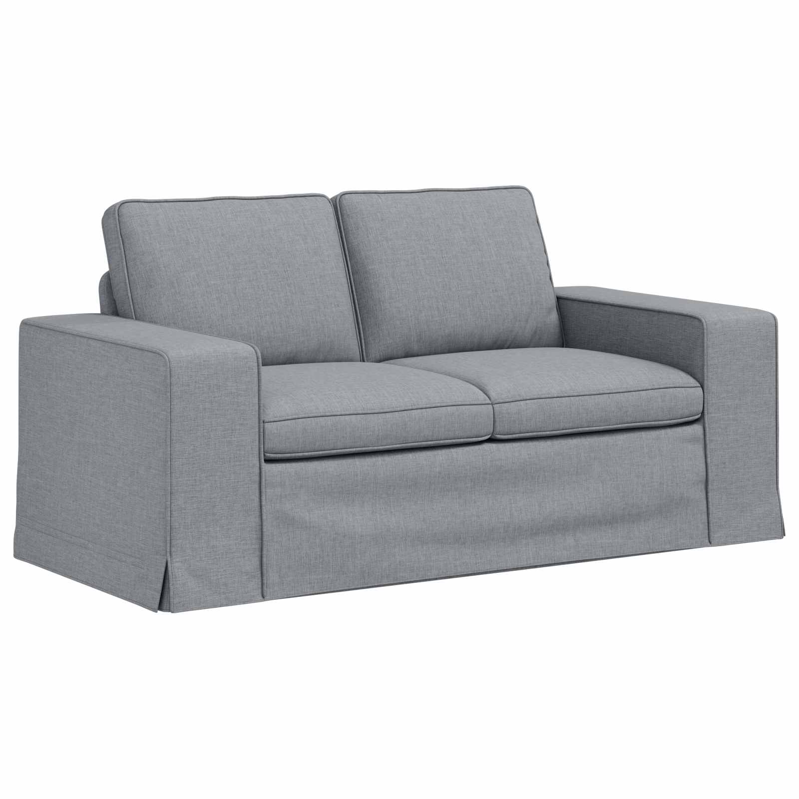 Canapé 120cm 2 pcs Gris clair Métал - XIOS
