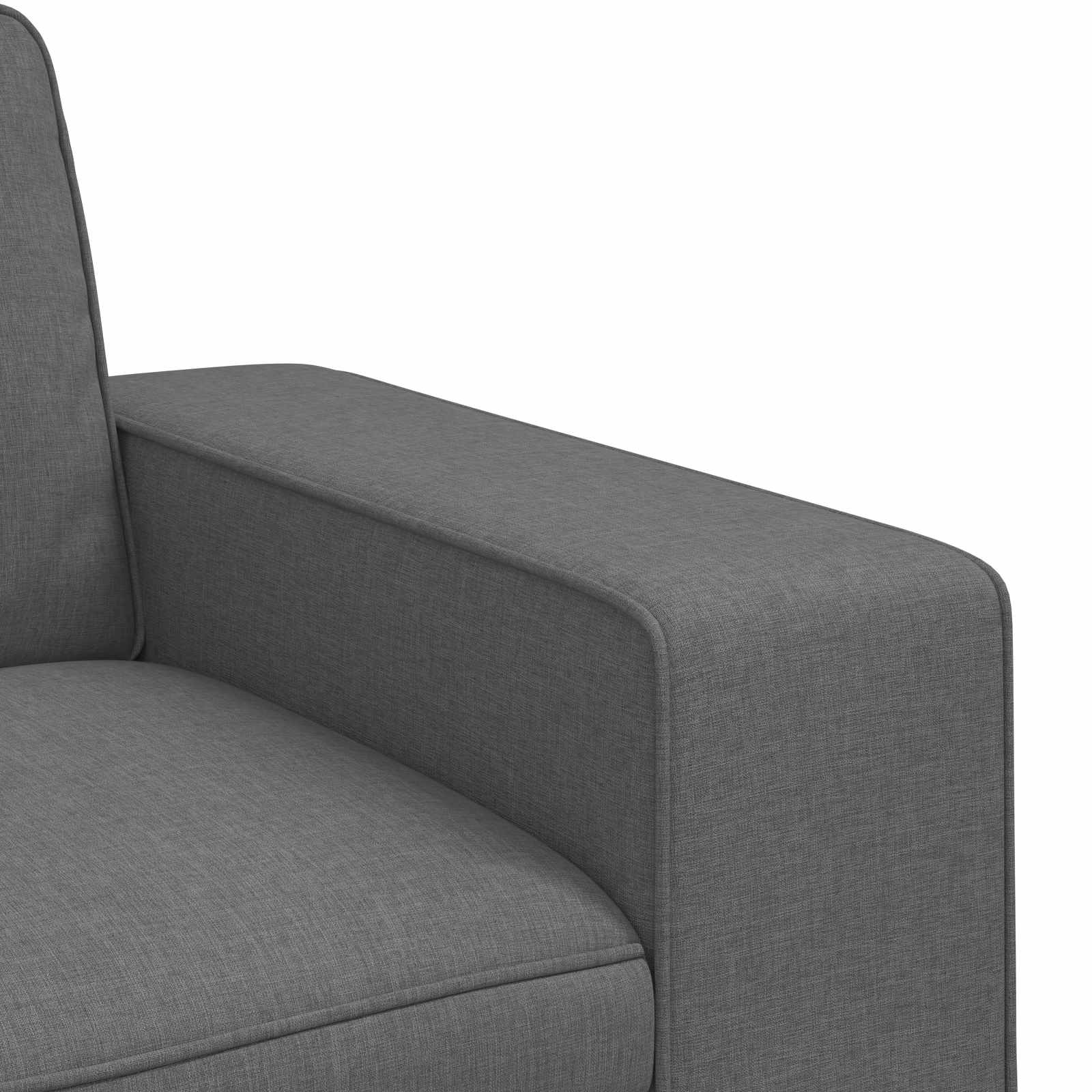 Canapé 120cm 2 pcs Gris foncé Métал - XIOS