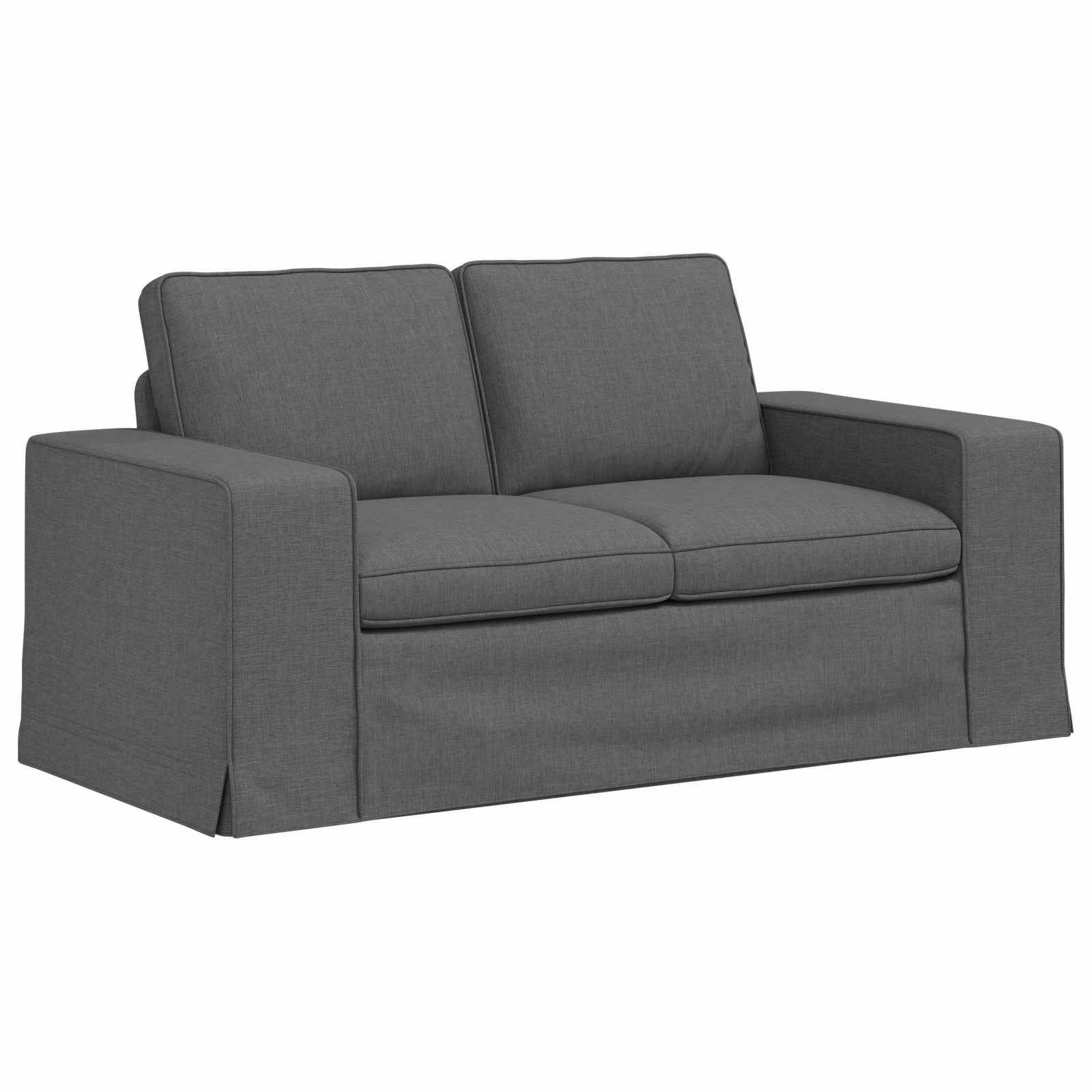 Canapé 120cm 2 pcs Gris foncé Métал - XIOS