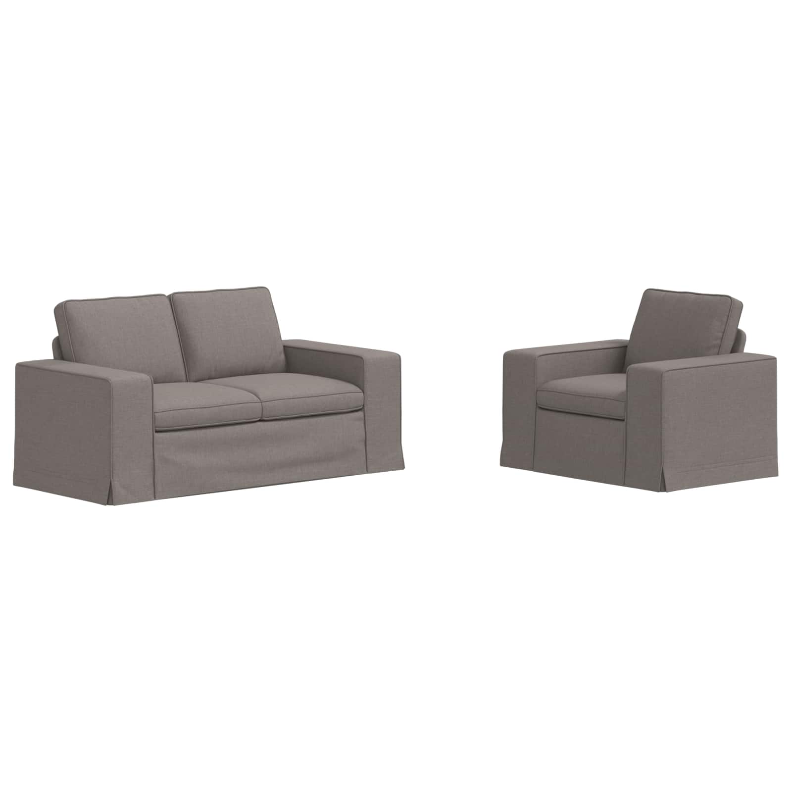 Ensemble de Canapés 2 pc Taupe tissu
