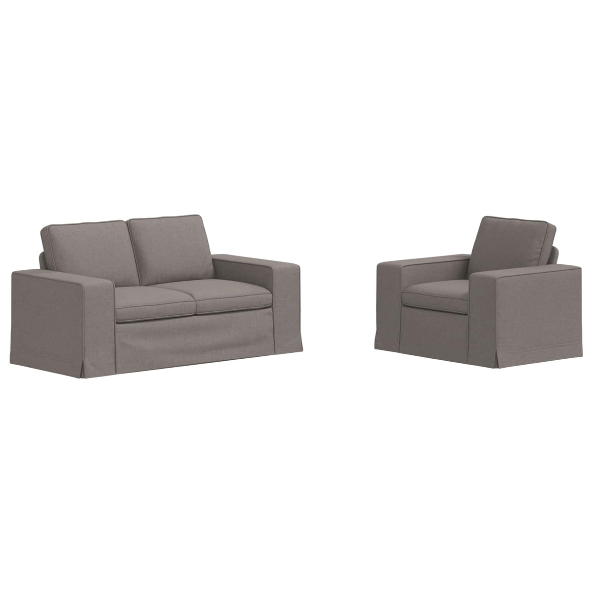 Ensemble de Canapés 2 pc Taupe tissu