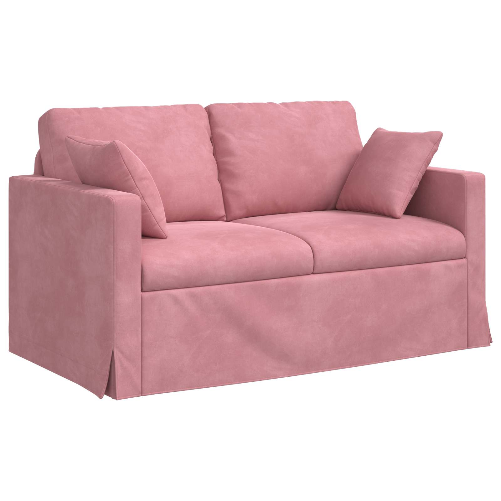 Ensemble de Canapés 2 pcs Rose 138 x 78 x 80 cm Velours - XIOS