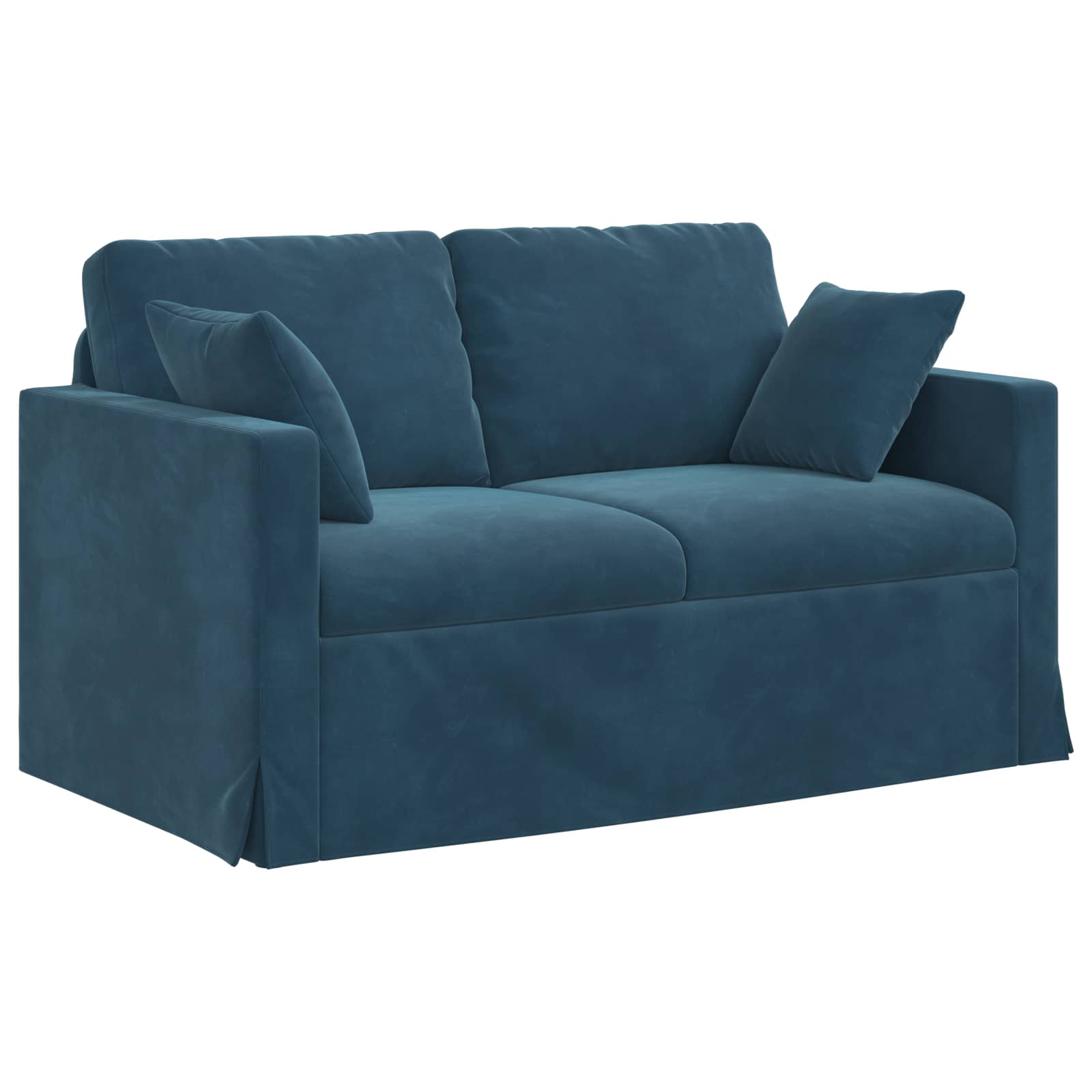 Ensemble de Canapés 2 pcs Bleu 138 x 78 x 80 cm Velours - XIOS