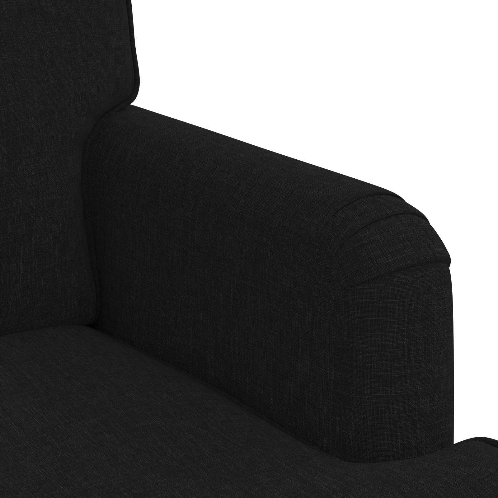 Canapé 120cm 2 pcs Noir Métал - XIOS