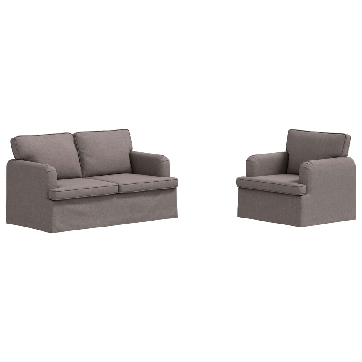 Ensemble de Canapés 2 pc Taupe tissu