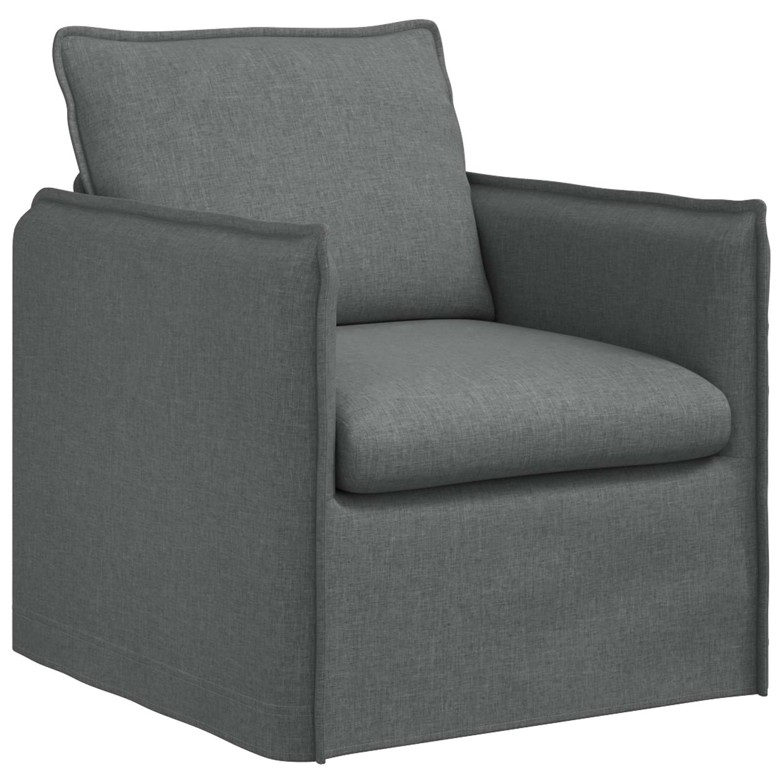 Canapé 120cm 2 pcs Gris foncé Métал - XIOS