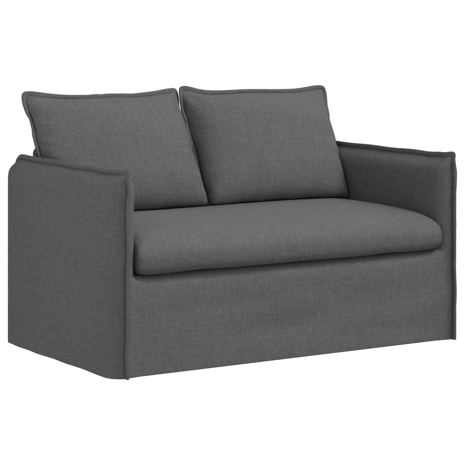 Canapé 120cm 2 pcs Gris foncé Métал - XIOS