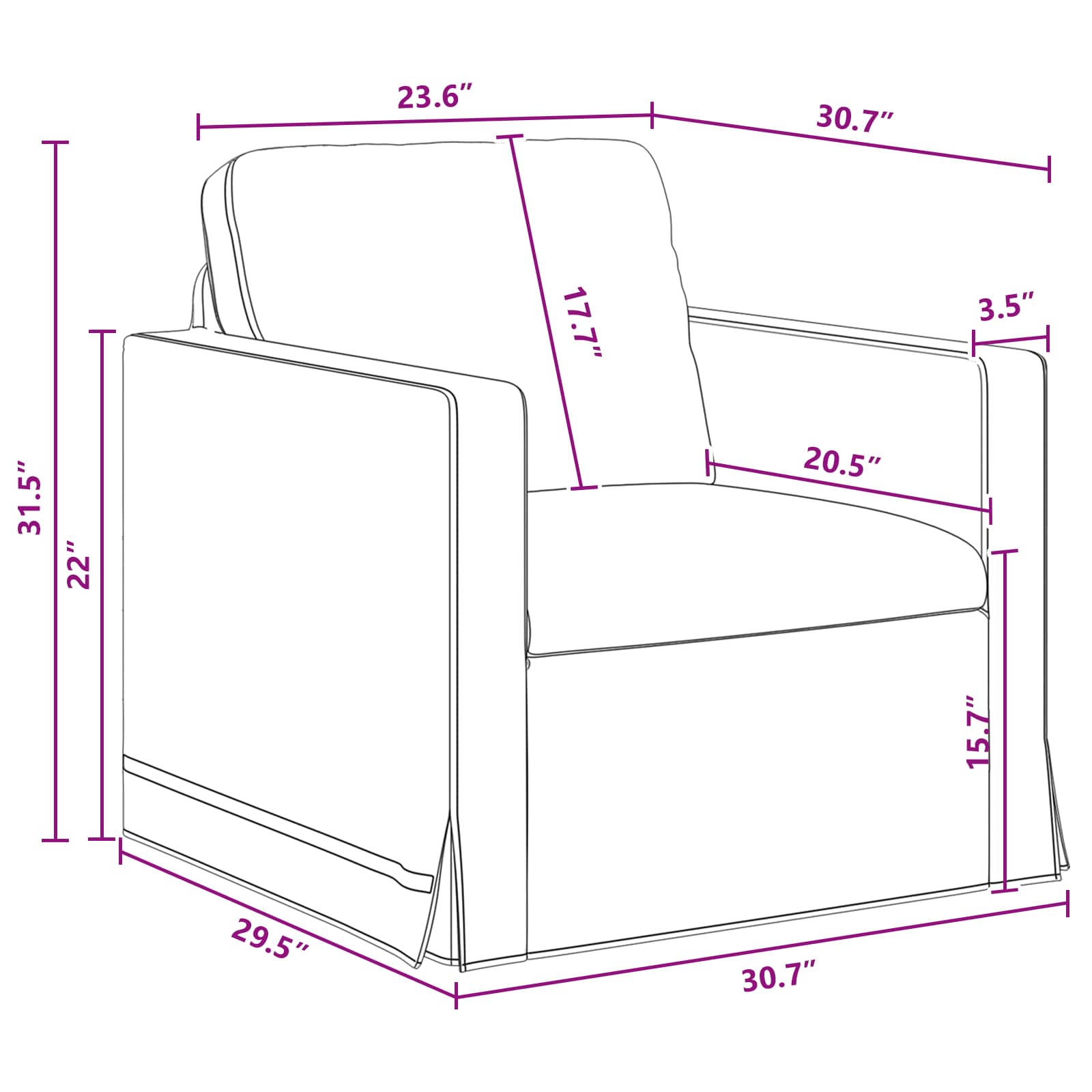 Canapé 120cm 2 pcs Gris foncé Métал - XIOS